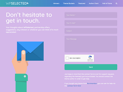 WPSelected Contact Page contact creative design template theme ui ux web website wordpress