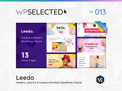 WPSelected Winner Series 013 agency awards creative design gallery photography portfolio rewards template theme ui ux web website wordpress