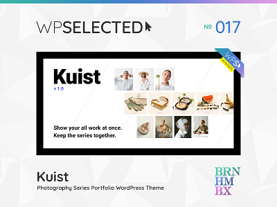 WPSelected Winner Series 017 agency creative design gallery photography portfolio template theme ui ux web webdesign website wordpress