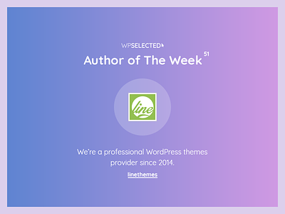 WPSelected - Author of The Week - 51