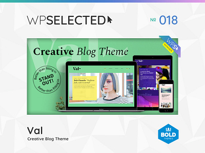 WPSelected Winner Series 018 blog blogging creative design editorial journal magazine template theme ui ux web webdesign website wordpress