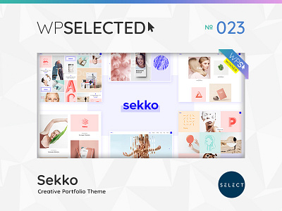 WPSelected Winner Series 023 agency creative design gallery photography portfolio template theme ui ux web webdesign website wordpress