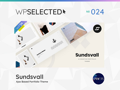 WPSelected Winner Series 024 agency creative design gallery photography portfolio template theme ui ux web webdesign website wordpress