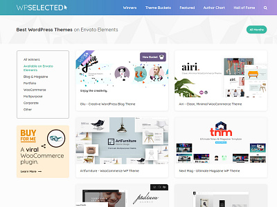 WPSelected Available on Elements creative design elements envato envatomarket template theme ui ux web webdesign website wordpress