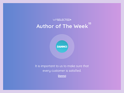 WPSelected - Author of The Week - 55 awards creative design rewards template theme ui ux web webdesign website wordpress