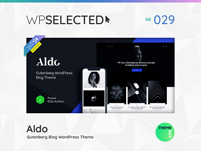 WPSelected Winner Series 029 blog blogging creative design editorial journal magazine template theme ui ux web webdesign website wordpress