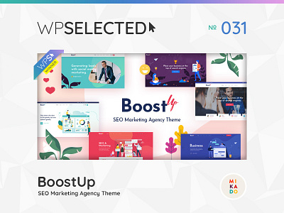 WPSelected Winner Series 031 agency corporate creative design identity marketing marketing agency seo template theme ui ux web webdesign website wordpress