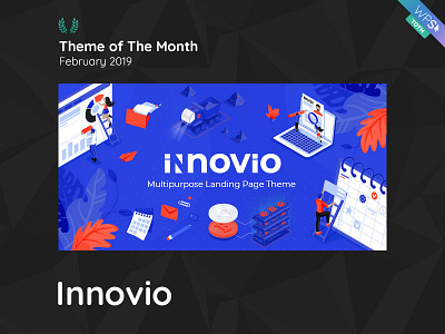 WPSelected Theme Of The Month February 2019 Innovio agency awards corporate creative design gallery landing marketing multipurpose photography portfolio rewards template theme ui ux web webdesign website wordpress