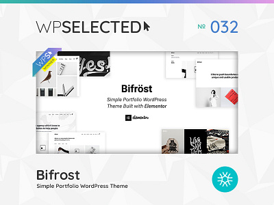 WPSelected Winner Series 032 agency awards creative design gallery photography portfolio rewards template theme ui ux web webdesign website wordpress