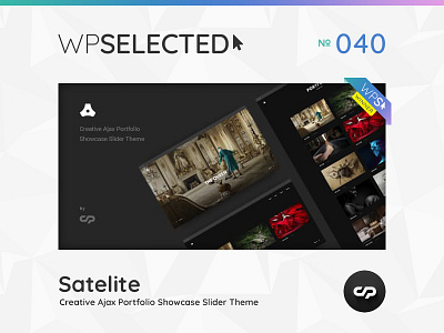 WPSelected Winner Series 040 agency awards creative design gallery photography portfolio rewards template theme ui ux web webdesign website wordpress