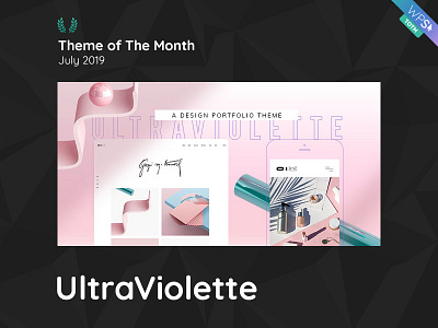 WPSelected Theme Of The Month July 2019 UltraViolette agency agency website awards creative design photography portfolio rewards template theme ui ux web webdesign website websites wordpress