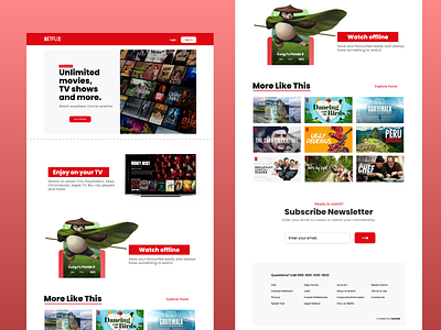 Netflix redesign 📺 adobexd design dribble easy first first design first shot graphic design hello learn netflix netflix redesign redesign simple ui ui design web design