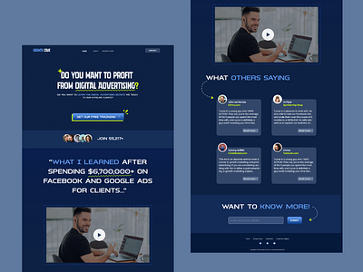 Growth Cave Website Redesign adobexd clean color design design concept dribble dribble designs idea learning new project redesign simple ui ui design ux web ui website design