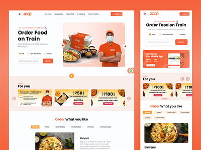 Zoop Website Redesign adobexd delivery website design dribble inspiration latest new orange redesign simple ui design ux website concept website design wedesign zoop