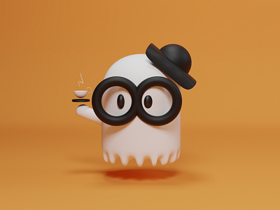 Boo-rista 3d character design illustration