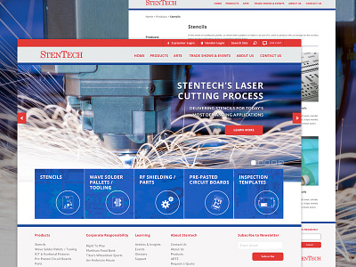 StenTech Redesign design elim solutions hero layout netsuite ui web