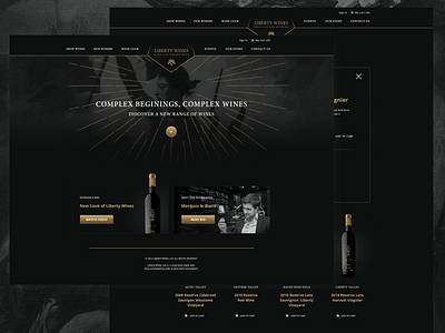Wine Ecommerce Concept ecommerce elim solutions netsuite ui web webdesign website wine