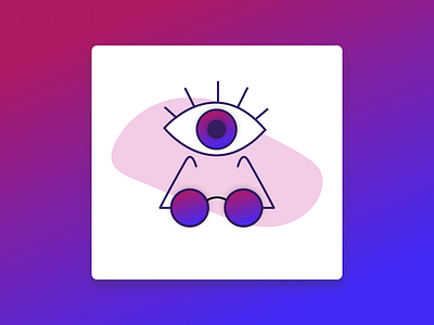 Eye Doctor color doctor eye eyeball eyes glasses gradient icon illustration