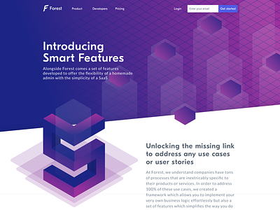 Forest Admin - Introducing Smart Features admin back office dashboard features forest forest admin framework product webpage