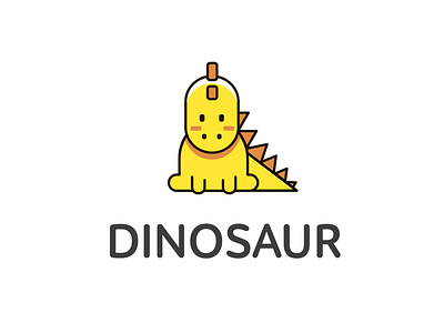 Dinosaur icon design dinosaurs drawing icon illustration kids logo stiker vector web