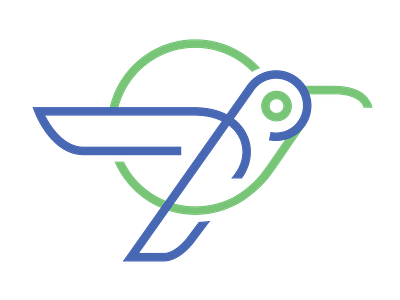 Hummingbird design icon illustration logo vector