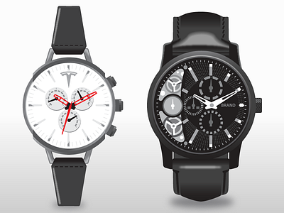 Vector watches branding design flat illustration product vector watch wristwatch