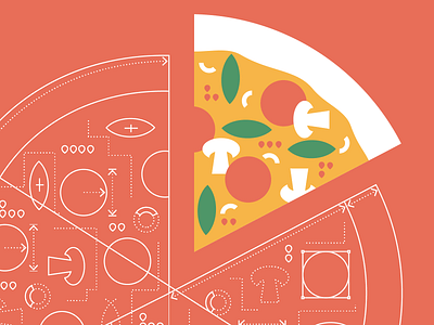 OKR poster – if devs built a pizza branding design flat illustration logo microsoft pizza ui ux vector visual studio