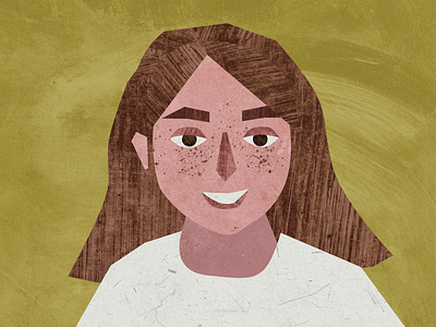 Self-portrait collage design girl graphic design illustration illustrator selfie woman