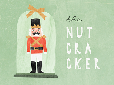 The Nutcracker ballet christmas collage happy holidays illustration illustrator merry new year nutcracker postcard poster snow texture winter