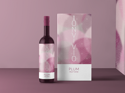 Wine Bottle Packaging - Plum branding graphic design logo packagedesign