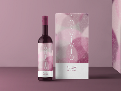 Wine Bottle Packaging - Plum