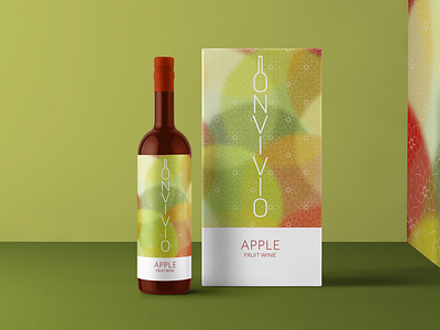 Wine Bottle Packaging - Apple branding graphic design logo packagedesign