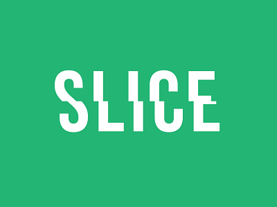 type #06- slice dribbble flat food illustration logomark logotype minimal art slice typography vector wordmark