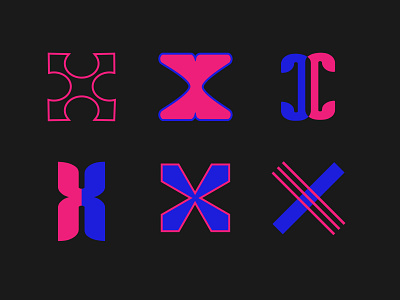 X-ploration abstract branding dribbble flat icon icons illustration lettermark logo logomark logotype set typography vector