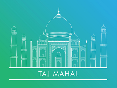 Taj Mahal illustration