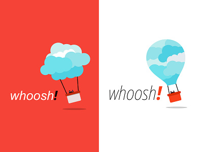 Daily Logo #01 - whoosh! branding dailylogochallenge flat illustration logo vector