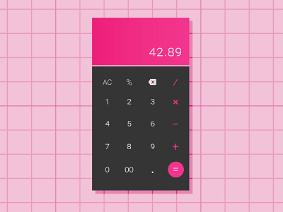 Calculator UI app app design app ui calculator daily ui design flat flat design interface ui ux vector