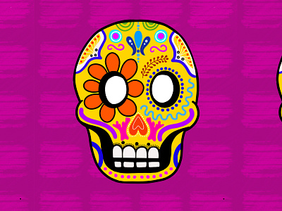 Day of the Dead Mask day of the dead dribbble flat illustration mask masked mexico procreate skull vector