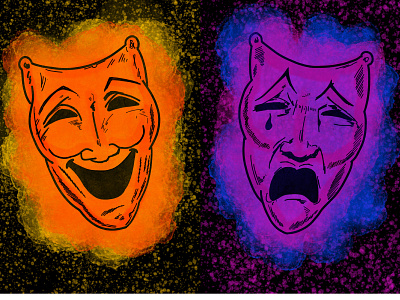 Comedy Mask designs, themes, templates and downloadable graphic ...