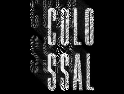 Type Experiments #001 black and white collosal displacement distorted distortion dribbble illustrator photoshop poster typography typography art typography poster