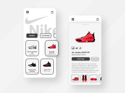 Nike Shop App app design e commerce ecommerce fashion flat icon minimal nike nike shoes shoe shoes style ui ui design uiux ux design