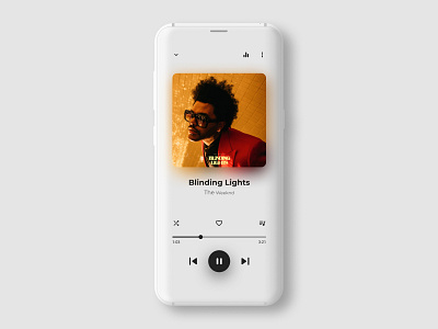 A Simple Music Player UI app design dribbble flat icon minimal music player simple clean interface ui ui ux ui design ux design