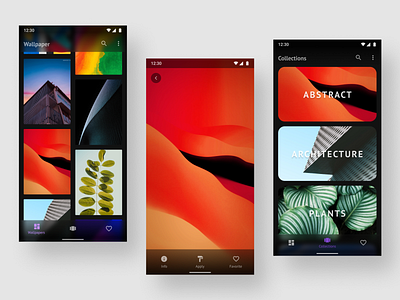 Wallpaper App UI Concept