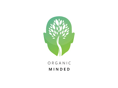 Organic minded logo branding design icon illustration illustrator logo logo design mind minimal organic peace