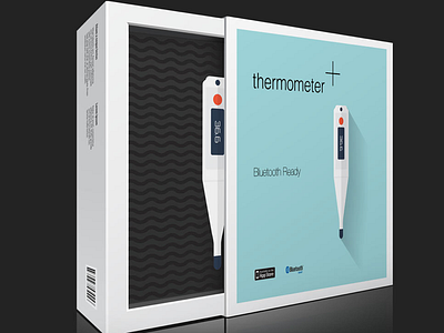 Digital Thermometer Packaging Design branding digital graphic design package design packaging design product