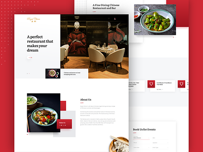 Royal China - Chinese Restaurant Web Design branding china restaurant design graphic hero restaurant rezfelix slide slider theme design theme for wordpress themeforest typography ui ux web web design webdesign website wordpress