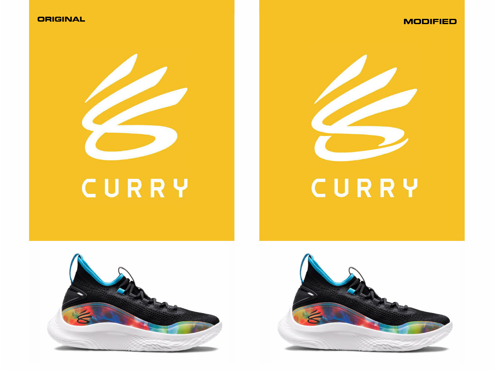 Curry Brand Before & After by KEN WARE on Dribbble