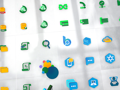 Icon Redesign 3d app design illustration logo ui visualization