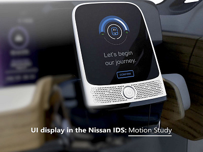 Nissan IDS: UI Visualization Design conceptual hmi iconography motion study ui design visualization