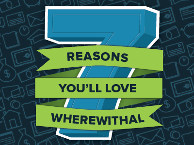 7 Reasons You'll Love... [Homepage Graphic] homepage icons illustration ribbons trend alert typography